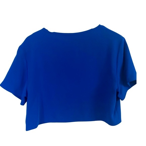 LAVENDER BROWN Royal Blue Crop Top NWT - Picture 2 of 7